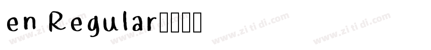 en Regular字体转换